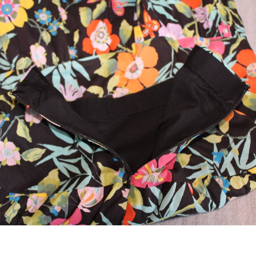 J.Crew Floral Tiered Midi Skirt Liberty of London Collection Women's Size 2 - Picture 9 of 12